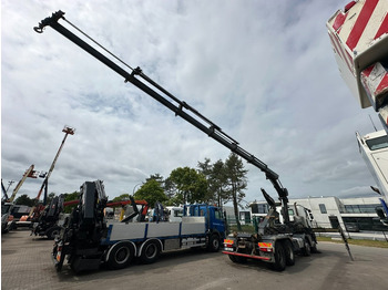 Camion ampliroll, Camion grue Renault C460 8x4 HOOKLIFT + CRANE HIAB 288 E-6 HIDUO - RADIO - 5/6 F - STEEL SPRING / HUB REDUCTION: photos 4