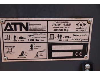 Nacelle articulée ATN PIAF 12E Electric, 12m Working Height, 5m Reach, T: photos 3 Nacelle articulée ATN PIAF 12E Electric, 12m Working Height, 5m Reach, T: photos 3
