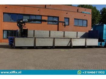 Semi-remorque plateau Floor 3-ass. Steenoplegger met Kennis 14 ton/mtr. Kraan / 13425: photos 4