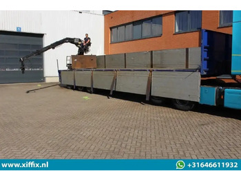 Semi-remorque plateau Floor 3-ass. Steenoplegger met Kennis 14 ton/mtr. Kraan / 13425: photos 5