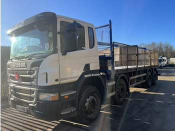 Camion plateau Scania P400 8x4 Rigid: photos 3