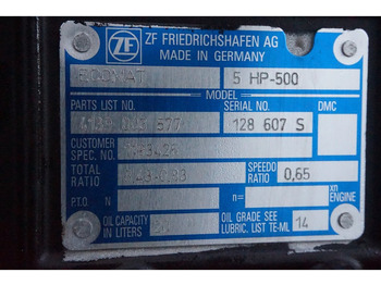 Boîte de vitesse pour Camion ZF 5 HP-500: photos 5