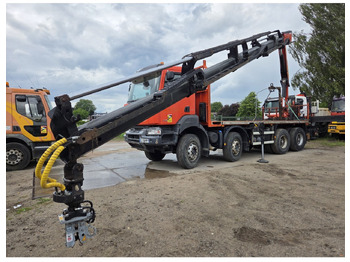 Camion plateau, Camion grue Renault Kerax 430 8X4 Flatbed Crane Palfinger PK26002EH 26 ton 5 Extensions *Retarder: photos 5