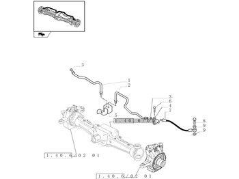 Conduite/ Flexible de frein NEW HOLLAND