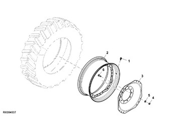 Pneus et jantes JOHN DEERE
