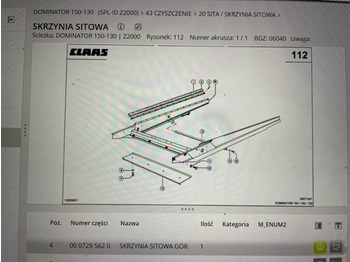 Pièces de rechange CLAAS