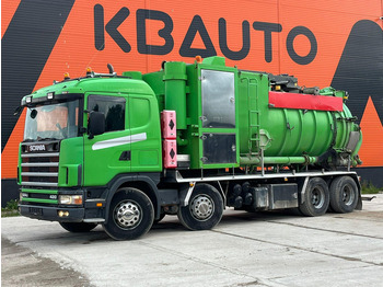 Camion hydrocureur SCANIA R124