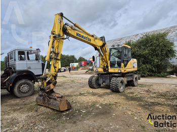 Pelle sur pneus KOMATSU PW160