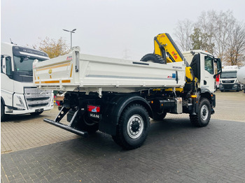 Camion grue MAN TGM 18.320 4x4 BB Kipper Kran 131 Single Winter: photos 3