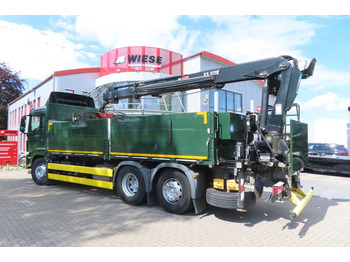 Camion grue, Camion plateau MAN TGX 26.500 6x2 - Baustoff - Kran HIAB: photos 4