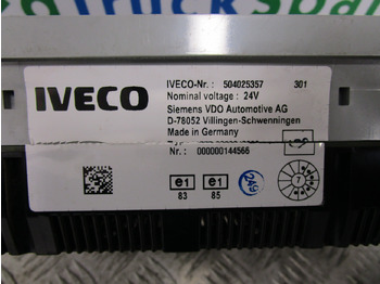 Système électrique pour Camion IVECO TECTOR CLOCK CLUSTER P/NO 504025357: photos 2