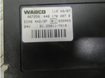 Bloc de gestion pour Camion MAN TGL ECAS ECU P/NO 81.25811.7019: photos 2