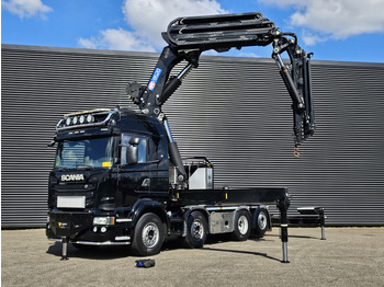 Camion grue Scania R490 / 8x2 / HMF 85 TM CRANE / WINCH / JIB: photos 3