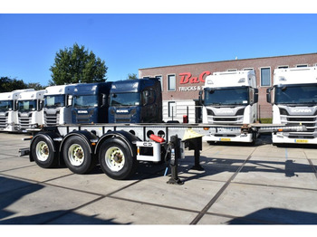 Semi-remorque porte-conteneur/ Caisse mobile Van Hool 20 FT. - FULL ADR - 3.040 KG EMPTY WEIGHT - GALVANIZED - BPW AXLES - DISC BRAKES - ALCOA'S -: photos 1