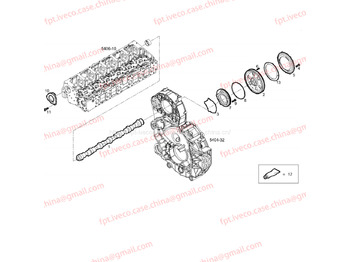 Arbre à cames pour Bus FPT IVECO CASE Cursor9Bus F2CFE612D*J231/F2CFE612A*J098 5802748674 CAMSHAFT 504254723: photos 3