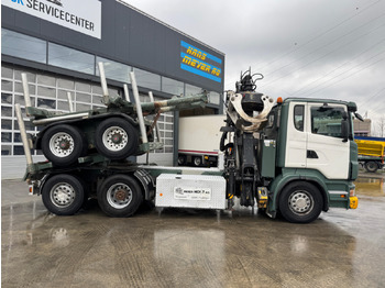 Camion grumier SCANIA R480 6x2 Loglift F265 mit Dolly: photos 4