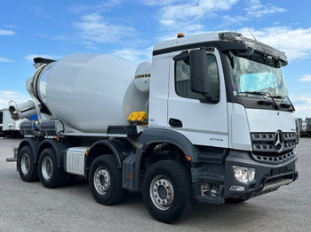 Camion malaxeur Mercedes-Benz Arocs 3743, 8x4 Betonmischer, Euro 6,  9m³ Liebherr Mischer: photos 2