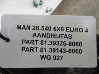 Demi arbre pour Camion MAN 81.39325-6060//81.39143-6060 AANDRIJFAS 26.540 6X6: photos 5