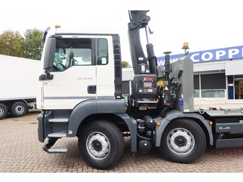 Camion grue MAN TGS 35.360 Kraanwagen + oprijwagen Hiab 228 E3: photos 3