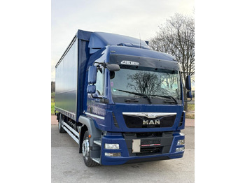 Camion à rideaux coulissants MAN TGM 18.340 / FIRANKA / SPROWADZONY /  9100 ŁADOWNOŚĆ / 18 PALET / E6 /  WINDA /: photos 3