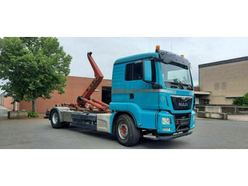 Camion ampliroll, Camion grue MAN TGS 18.440 Abroller mit Funk +Kran vor: photos 2 Camion ampliroll, Camion grue MAN TGS 18.440 Abroller mit Funk +Kran vor: photos 2