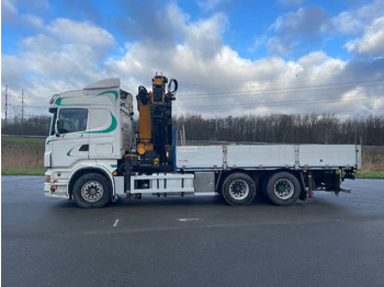 Camion grue Scania R580 V8 Effer 370 crane with jib and winch: photos 3