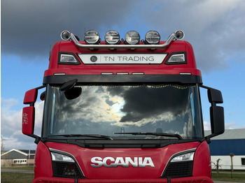Tracteur routier Scania R520 V8 NGS VOLLUCHT, LEER, BULLBAR, ZONDER EGR, BOOGIE.: photos 5