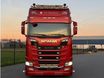 Tracteur routier Scania S580 V8 NGS VOLLUCHT, KING OF THE ROAD, HYDRAULIEK, LEER, ALCOA.: photos 3