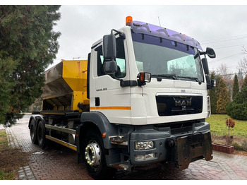 Véhicule de voirie/ Spécial, Camion MAN TGM 26.290 6X4 SCHMIDT STARTOS II PIASKARKA PŁUG: photos 3