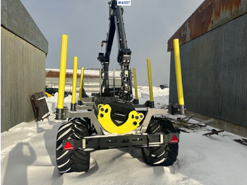 Remorque grumier 2023 Palms u12 timber trailer w/ Palms 5,85 krane. Never used.: photos 5