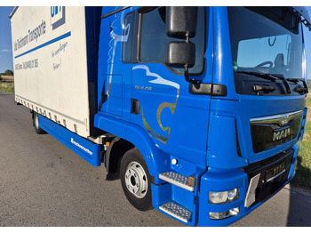 Camion à rideaux coulissants MAN TGL 12.250 cena za ZESTAW TANDEM UNIKAT przebieg z Niemiec MANUAL HAK / EURO 6 / przyczepa zestaw jumbo / opony 80%: photos 4