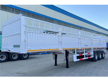 Semi-remorque bétaillère pour transport de matériaux granulaires neuf TITAN In Stock 30/40/50 Ton Fence Semi Trailer Transport Cargo Bulk In Senegal: photos 3 Semi-remorque bétaillère pour transport de matériaux granulaires neuf TITAN In Stock 30/40/50 Ton Fence Semi Trailer Transport Cargo Bulk In Senegal: photos 3