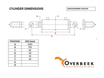 Hydraulique Atlas 86 E - Tilt cylinder/Kippzylinder/Nijgcilinder: photos 4