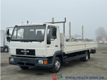 Camion plateau MAN 10.163 Lange Pritsche 7.10m 3 Sitzer Nur 217TKM: photos 5