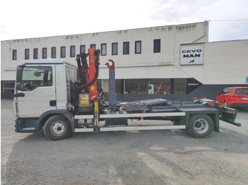 Camion ampliroll, Camion grue MAN TGL 12.250 Containersysteem met kraan Palfinger PK9001 + Remote: photos 5