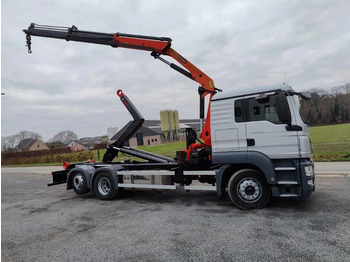 Camion ampliroll, Camion grue MAN TGS 26.320 Container Multilift + Kraan Palfinger PK16502: photos 3