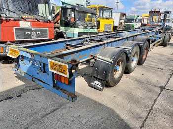 Semi-remorque porte-conteneur/ Caisse mobile