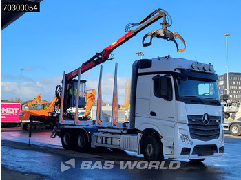 Camion grumier, Camion grue Mercedes-Benz Actros 2663 Actros 6X4 Timber truck FTG V10CX.81 wood crane Big-Axle Automatic Euro 6: photos 3 Camion grumier, Camion grue Mercedes-Benz Actros 2663 Actros 6X4 Timber truck FTG V10CX.81 wood crane Big-Axle Automatic Euro 6: photos 3