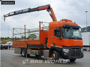 Camion plateau, Camion grue Renault C 380 4X2 Palfinger PK18002-EH D Kran Crane Retarder Standklima Euro 6: photos 3