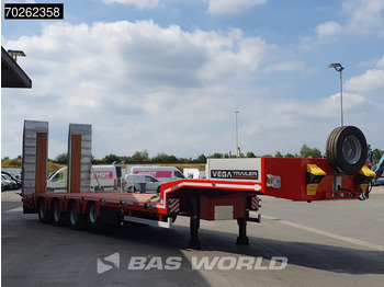 Semi-remorque surbaissé neuf Vega STANDARD LOWBED 2 axles Lift + 2xLenkachse Hydraulic Ramps: photos 3