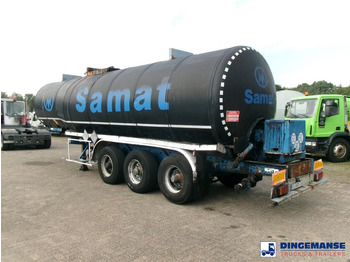 Semi-remorque citerne Fruehauf Bitumen tank inox 31 m3 / 1 comp + mixer & engine: photos 3