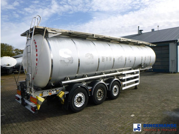 Semi-remorque citerne Van Hool Chemical tank inox L4BH 37.5 m3 / 1 comp: photos 4