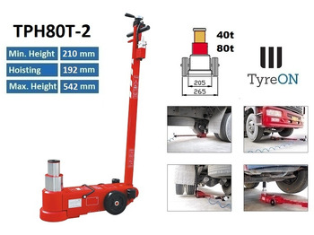 Équipement de garage TPH80T-2 Air hydraulic jack 80 Tons - Minimum height 21 cm: photos 2