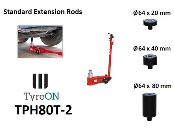 Équipement de garage TPH80T-2 Air hydraulic jack 80 Tons - Minimum height 21 cm: photos 3