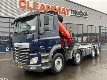 Camion ampliroll, Camion grue DAF FAD CF 530 8x4 Euro 6 Palfinger 33 Tonmeter laadkraan: photos 2