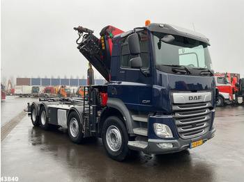 Camion ampliroll, Camion grue DAF FAD CF 530 8x4 Euro 6 Palfinger 33 Tonmeter laadkraan: photos 3