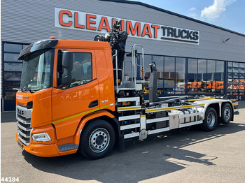 Camion ampliroll, Camion grue DAF FAN XD 450 Euro 6 HMF 23 Tonmeter laadkraan: photos 2