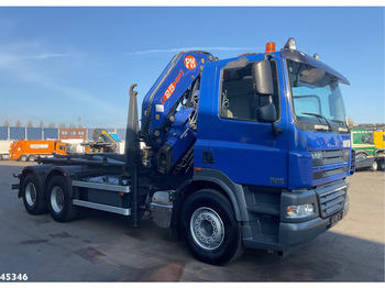 Camion ampliroll, Camion grue DAF FAT 85 CF 360 6x4 PM 25 Tonmeter laadkraan: photos 3