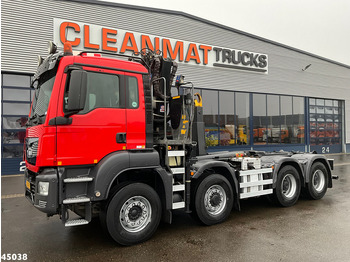 Camion ampliroll, Camion grue MAN TGS 35.400 8x6 Euro 6 HMF 16 Tonmeter Z-kraan: photos 2