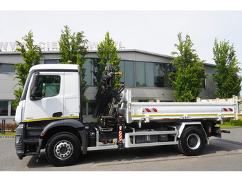 Camion benne, Camion grue MERCEDES-BENZ Arocs 1833 / 87,000 km!!! / Hds HIAB X-DUO 128 B-2 / three-sided tipper: photos 5
